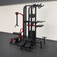 Machine de musculation commerciale Reverse Fly pour l'entraînement des Deltédaux Postérieurs en position accroupie, en forme de V, avec tube carré rouge de 2,5 mm en acier, à charge de plaques, avec poignée en L, pour salle de sport E