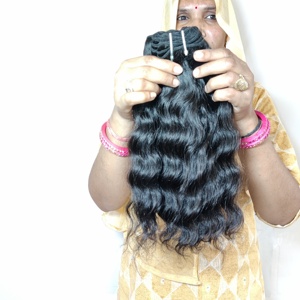 Paquets vietnamiens non traités en gros Remy tressage cuticule aligné noir vierge humain couleur naturelle femmes Extensions de cheveux - Product Image 5