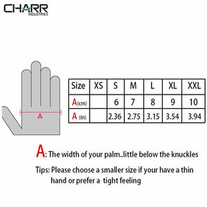 ถุงมือมอเตอร์ไซค์แบบเต็มนิ้วสำหรับทุกเพศ ยี่ห้อ Racequip หนังแท้ รองรับหน้าจอสัมผัส ใช้งานได้จริง CHARR INDUSTRIES - Product Image 6