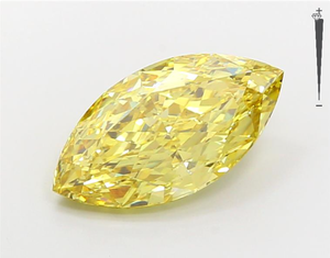 Certificat IGI CVD/HPHT 4.59CT couleur fantaisie jaune VVS/VS clarifier le diamant de laboratoire coupe marquise diamants en vrac diamants de laboratoire - Product Image 1