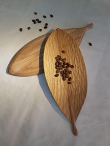 Plato de madera NATURAL, utensilios de cocina, respetuosos con el medio ambiente, decoración de Vietnam - Product Image 5