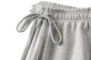 Pantalones de chándal acampanados de algodón informales para mujer de talla grande Snuggly Fleece Transpirable Cintura con cordón con diseño acampanado liso fresco - Product Image 5