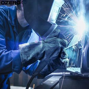 Economy Construction Cow Leather Palm Canvas Safety Welding <b>Gloves</b> Work Leather <b>Gloves</b> - Product Image 5