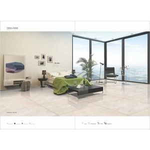 Vistaar Paradise Grey 1200x1200mm Glossy AA Quality Polished Ceramic Slab Tiles 4x4ft Classic Style for Hall Bathroom Mall 20mm - Product Image 4