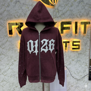 Sudadera con Capucha Deportiva de Corte Perfecto, Edición Deportiva, la Más Demandada, con Cremallera, Estampado Puff, Fabricada en Fábrica, Precio Económico, Sudaderas para Hombre - Product Image 6