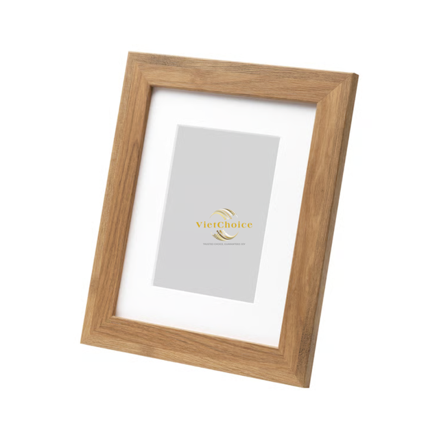 Rustic Style Wooden Photo Frame Natural Wood Picture Holder for Decorative Display