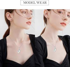 Plata Huella Urna Cenizas Cremación Joyería para Mujeres Hombres Acero inoxidable Bebé Pie Collares Joyería para cenizas humanas Tamaño personalizado - Product Image 5