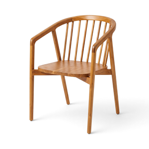 Silla de Comedor Minimalista de Madera Maciza con Respaldo Plegable para Hogar, Cocina, Sala de Estar, Hotel - Product Image 1