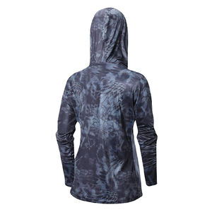 La camisa de pesca con capucha más vendida UPF 50 + Camisetas ligeras causales ajustadas de manga larga con capucha de pesca para hombres y mujeres - Product Image 6