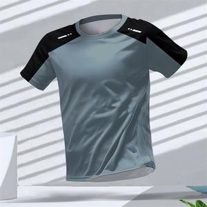 T-shirt décontracté à manches courtes et col rond pour homme, imprimé, séchage rapide, respirant, idéal pour la course en extérieur et le fitness sportif – Collection été - Product Image 6