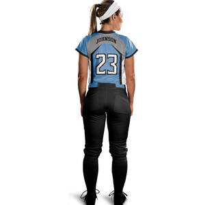 Ensemble de vêtements de sport pour femmes de qualité supérieure Crystal Lakes Maillots et shorts de softball personnalisables pour les sports d'équipe Techniques imprimées - Product Image 6