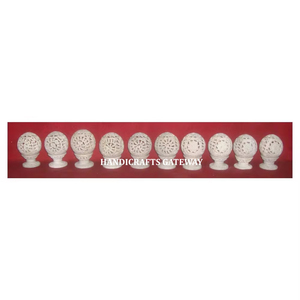 Hermoso soporte de vela tallado de esteatita Natural para decoración del hogar Navidad y Diwali al por mayor en el precio más barato - Product Image 1