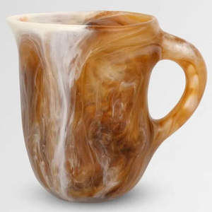 Pichet en résine élégant classique écologique fait à la main durable et léger poignée de couvercle verres pour cuisine salle à manger divertissant - Product Image 3