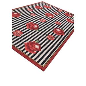 พรมขนสัตว์ทอลายเรียบอัลฮัมบรา สีเทาและสีดำ ลายพิมพ์-ADWL-13235 - Product Image 2