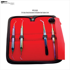 Kit d'instruments dentaires professionnels de base World Precision Surgical, en acier inoxydable, manuel, réutilisable, pour examen - Product Image 6