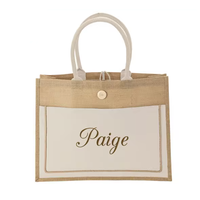 Sac cosmétique en jute tendance, nouveau design, avec fermeture éclair |   Sac Elite de qualité export durable avec logo personnalisé imprimé pour un usage quotidien