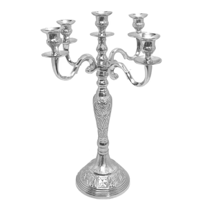 Candelero en relieve de 5 brazos para el hogar, bodas, cumpleaños, San Valentín, Navidad y celebraciones de Pascua - Product Image 3