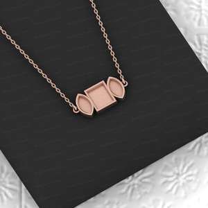 Nouveauté : Pendentif en argent 925 avec sertissage hexagonal en forme de coupe, pour cendres, résine, zircon, plaqué or 10 carats, accessoires de bijouterie - Product Image 3