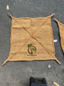 Voile d'ombrage en fibre de coco COCO ECO BRAND / Voile d'ombrage de jardin / Auvent d'ombrage avec crochet / Modèle de tapis suspendu d'ombrage - Product Image 3