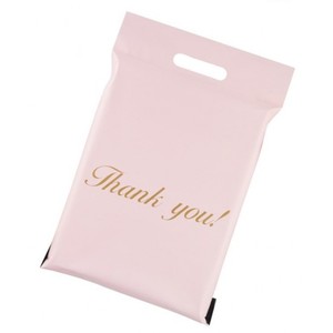 Bolsas de correo Polly con logotipo impreso personalizado con asa gracias Poly Mailer envío ropa bolsa Polymailer - Product Image 1