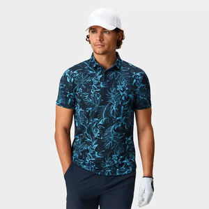 2024 Fábrica al por mayor de los hombres 100% de algodón de punto para Polos de moda de diseño informal personalizado PayPal verificado patrón sólido - Product Image 2