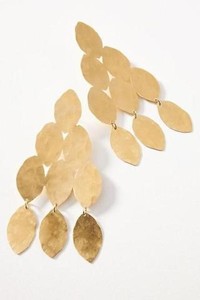 Boucles d'oreilles couleur dorée Boucles d'oreilles simples en métal Boucles d'oreilles pendantes rondes géométriques à bas prix à vendre - Product Image 4