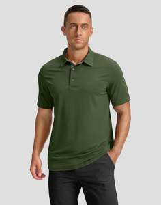 เสื้อโปโลสำหรับผู้ชายเสื้อโปโลผ้าโพลีเอสเตอร์แบบแห้งพร้อมโลโก้แบบปัก - Product Image 4