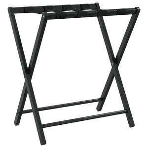 Moderno 27 "x 15" x 22,8 "Bambú Portaequipajes Negro para Dormitorio Hospital Sala de estar - Product Image 2