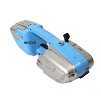 Machine à cerclage portable pour sangles plastiques et acier, entièrement automatique à fusion à chaud, avec tendeur sans boucle pour le regroupement et le serrage