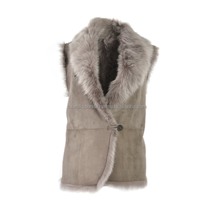Chaleco de Piel de Oveja Original de Moda 2026 OEM para Mujer, Hecho a Medida, 100% Alta Calidad, Bajo MOQ, Tallas Grandes - Product Image 1