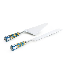 Dual Tone Stainless Steel Knife Set Wooden Decorative Handle Latest Design Cutlery for Wedding for Hotels Restaurants Mirrored - Product Image 3
