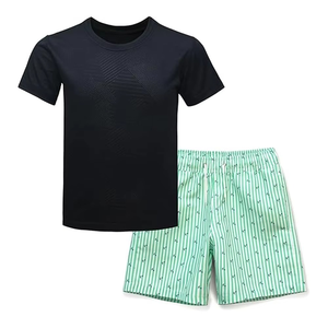 Ensemble de sport 2 pièces pour homme, rashguard de compression, extensible, respirant, léger et à séchage rapide - Product Image 3