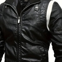 Nouvelles vestes en cuir pour hommes avec broderie et patchwork, logo personnalisé, vestes d'hiver pour l'extérieur, vente en gros, vestes coupe-vent vintage