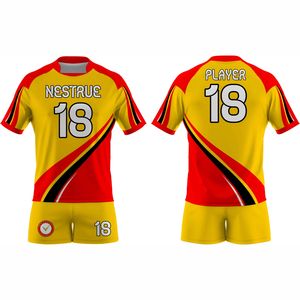Wholesale High Quality Custom Men's Rugby Shorts Uniform Plus Size Sublimated Moisture Wicking Breathable Team Design - Product Image 1