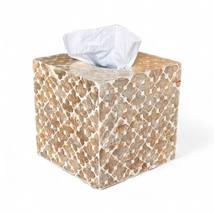 Caja de Pañuelos Hecha a Mano con Incrustaciones de Nácar, Accesorio Decorativo para el Hogar de Primera Calidad - Product Image 1