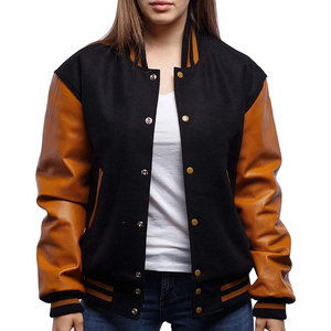 Veste universitaire personnalisée OEM 2026 avec logo, manches longues, respirante, broderie, veste universitaire pour femmes à prix avantageux - Product Image 4