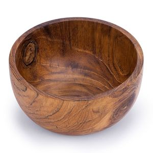 USER HANDMADE Wooden Bowl Fruit Salad Soup Bowl, Rustic Handmade Wooden Bowls, Serving Wood Bowls ware - Product Image 1