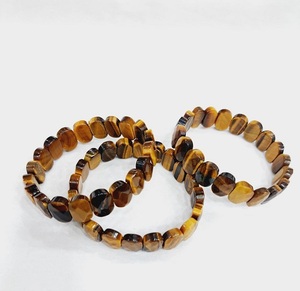 งดงาม7.5นิ้วสร้อยข้อมือลูกปัดอเมทิสต์จีนยืดหยุ่น8X14มม. กำไลข้อมือหินอาเกตทรงรีเหลี่ยมเพชรพลอยเครื่องประดับแฟชั่น - Product Image 4