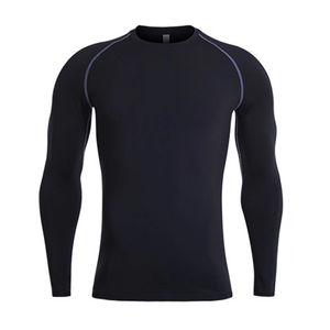 Chemises de compression à manches longues en gros, chemises de compression de sport haut de gamme pour hommes, fabriquées au Pakistan, vêtements de course, OEM - Product Image 3