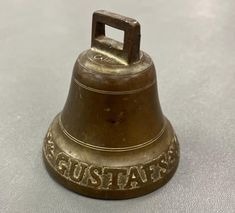 Antique look <b>brass</b> cow bells made from solid durable material perfect for home decor livestock use or holiday <b>ornaments</b> - Product Image 3