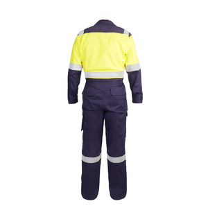 ชุดคลุมทำงานสะท้อนแสงแบบ Hi-Vis ป้องกันไฟไหม้ มองเห็นได้ชัดเจน ปลอดภัย เหมาะสำหรับงานด้านความปลอดภัยสำหรับผู้ชาย รุ่นพื้นฐาน - Product Image 2