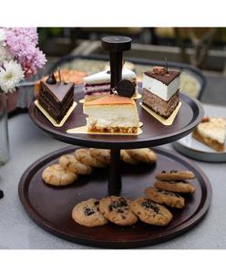 Support à gâteau en bois naturel de dernière génération, style moderne, support à gâteau et pâtisserie, plateau à gâteau, décoration de thé, support à cupcakes au meilleur prix - Product Image 1