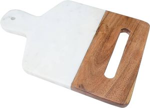 Planche à découper en marbre et en bois de qualité exclusive bloc à découper forme rectangulaire blocs à découper vente chaude utilisation d'ustensiles de cuisine - Product Image 6