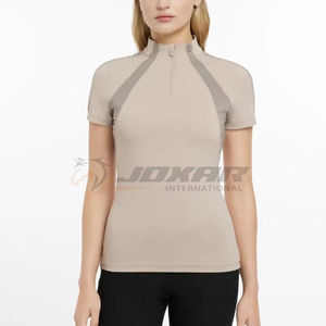 Rendimiento ecuestre, ajuste Atlético delgado y capas de base duraderas, capas de base para montar a caballo para mujer, Top con paneles de malla transpirable - Product Image 1