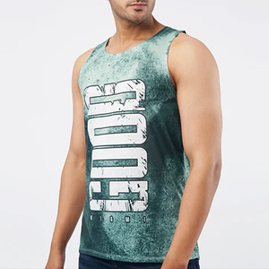 Fabricante logotipo personalizado gimnasio Fitness hombres Stringer Tank Top gimnasio hombres Tank top - Product Image 3