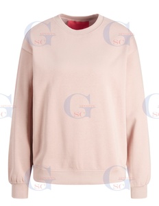 Female Design Sweat Shirts Easy Fit Warm Fleece High Quality Cotton <b>Material</b> Custom Made Crew Neck with Long Sleeve on Wholesale - Product Image 3