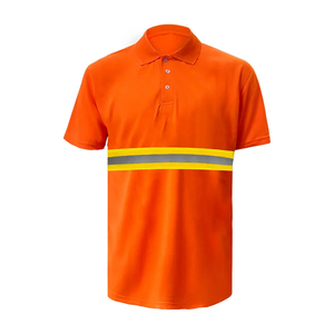Venta al por mayor de camisas de alta visibilidad seguridad trabajo construcción protección reflejo seguridad alta visibilidad impermeable secado rápido camiseta - Product Image 2