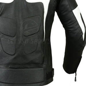 Blouson en cuir pour homme, style motard, course moto, blouson de moto en cuir pour homme - Product Image 5