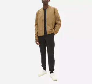 Blouson Bomber Homme Personnalisé Hiver Décontracté Laine/Soie Haute Qualité 100% Polyester Toile Légère Nouveau Style Imprimé Col Montant - Product Image 5