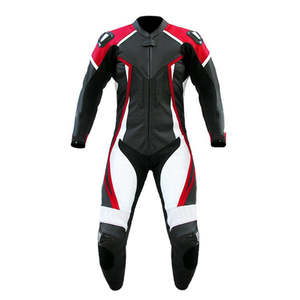 Combinaison de course de karting confortable avec design et logo personnalisés, combinaison de moto en cuir de haute qualité, une pièce - Product Image 3